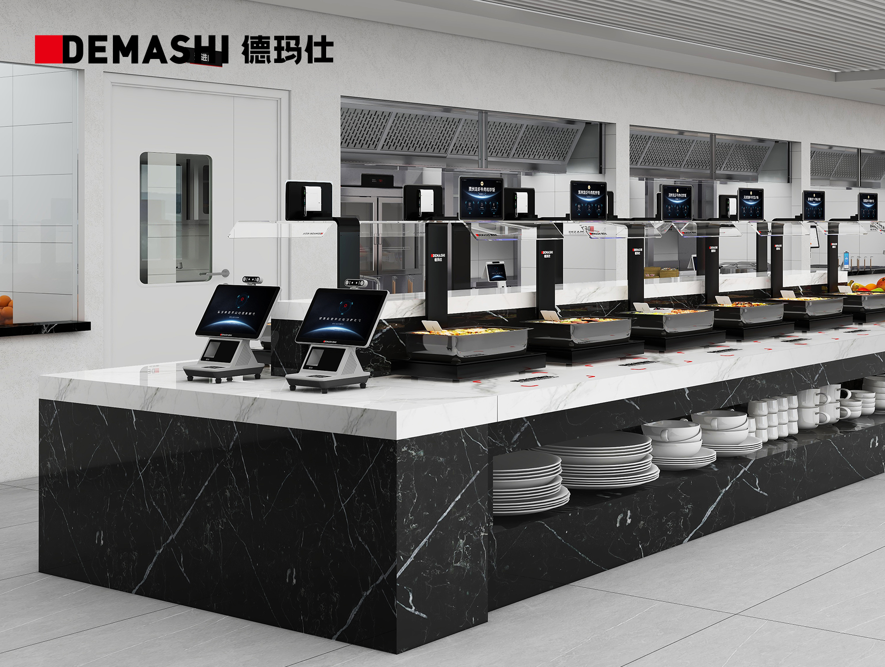 解决方案-团餐食堂的高峰期突围:多窗口供餐与快速结算改造实录
