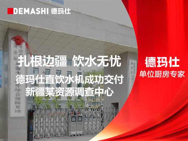 扎根边疆，饮水无忧：德玛仕直饮水机成功交付新疆某资源调查中心